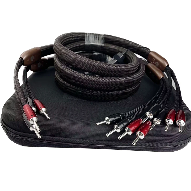 Акустический кабель Hi-Fi OAK с посеребренным разъемом типа банан PSC аудиолиния 72 В DBS