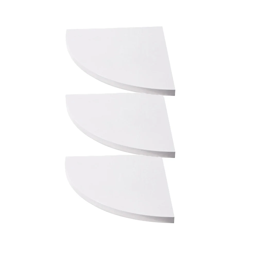 

Wall Corner Shelf Rack Storage Shelves White Bathroom Mount Holder Shaped Fan Triangle Bracket Woodbedroom Kitchenorganizer