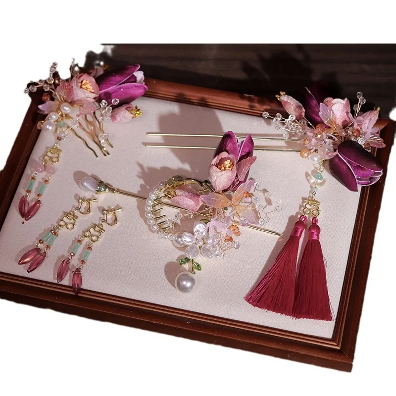 Невеста старинные свадебные цветы длинные фотообои новый китайский костюм