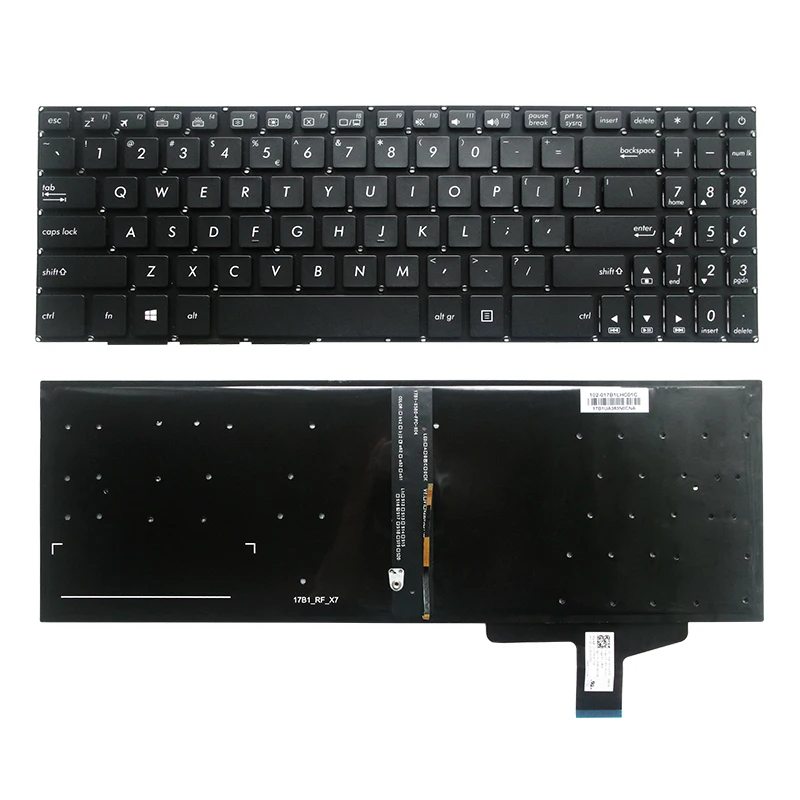 

Replacement Keyboard For ASUS VivoBook Pro 15 N580 N580V N580G N580GD E4201T US English 0KN1 291TA12 laptop Black Backlight New