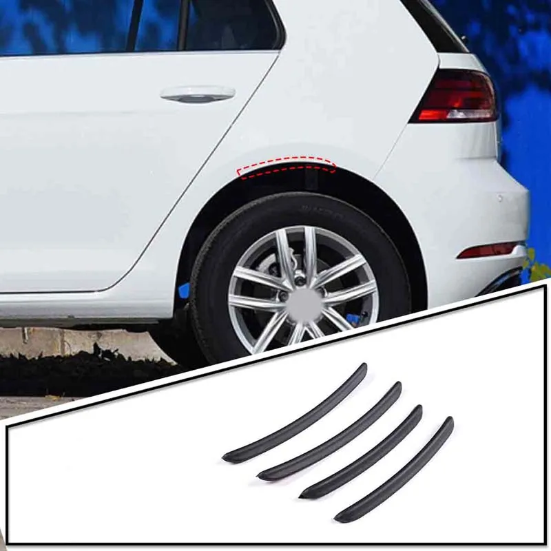 

Для Volkswagen Golf 8, автомобильные крылья, брызговики, арочные колеса, полоски для бровей, губ, наклейка, отделка из АБС-пластика, черные внешние аксессуары