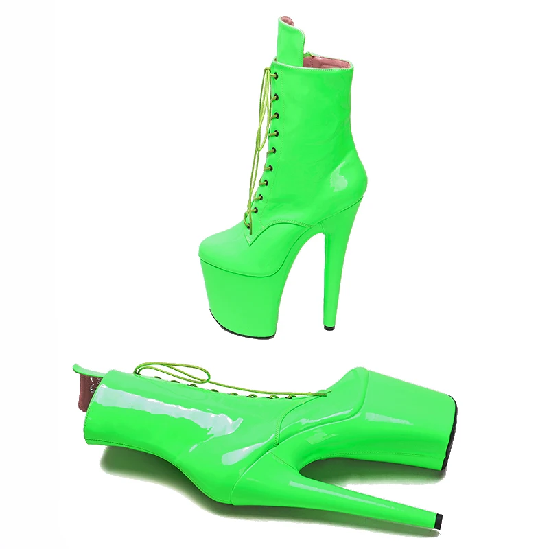 Leecabe 8inches/20cm  the newest Patent upper  heel Beautiful  Pole dance boot