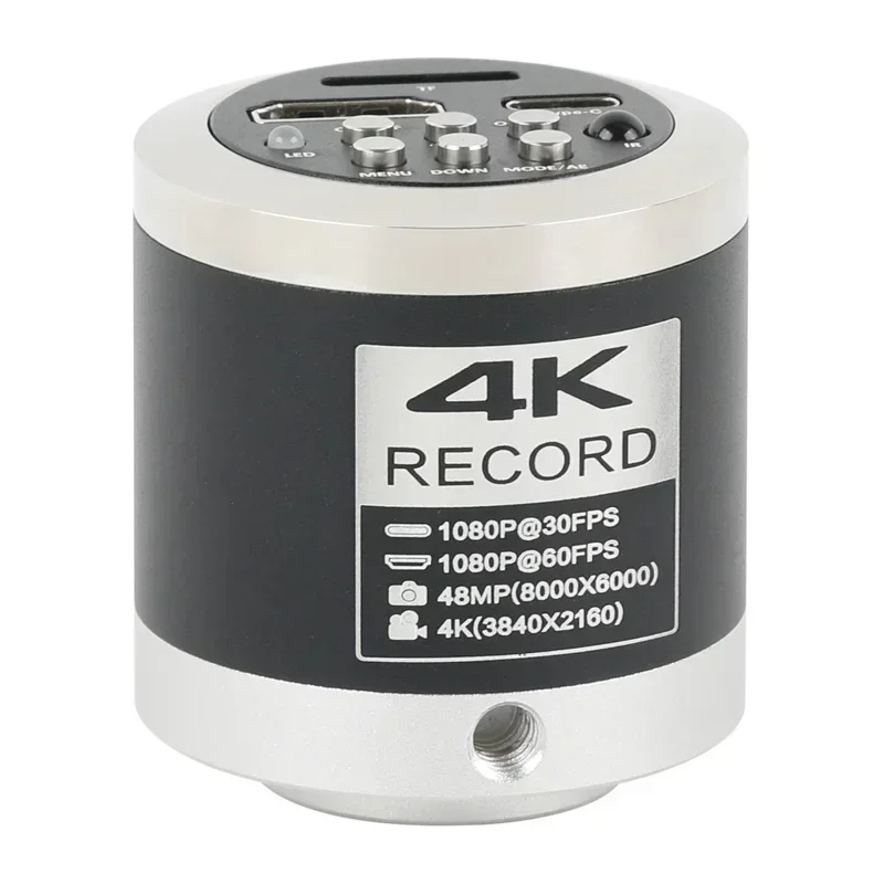 48MP 4K 1080P HDMI UHD USB Type C Видео Цифровой микроскоп Камера Крепление объектива