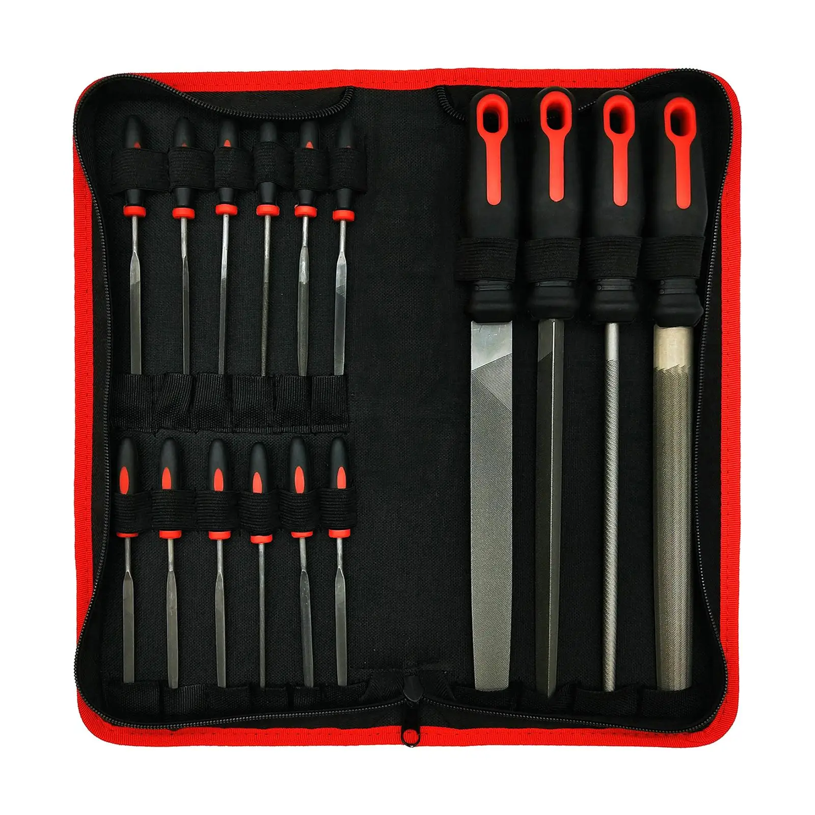 

File Set with Carry Bag Flat/Triangle/Half-Round/Round Large File for Glass