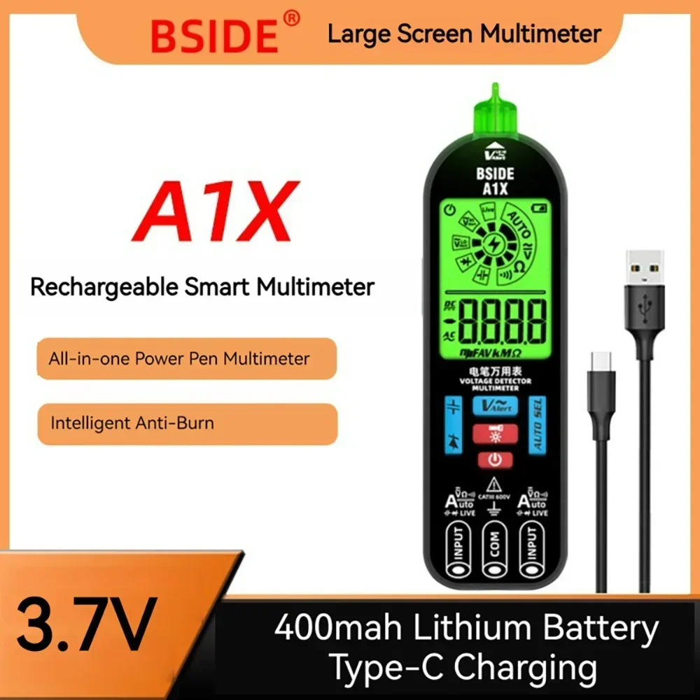 Bside A1X интеллектуальный цифровой мультиметр перезаряжаемый автоматический