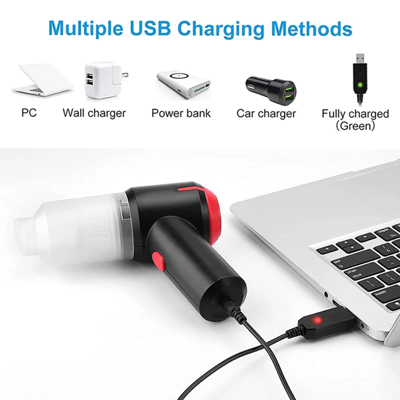 3 в 1 автомобильный беспроводной пылесос с USB-зарядкой |