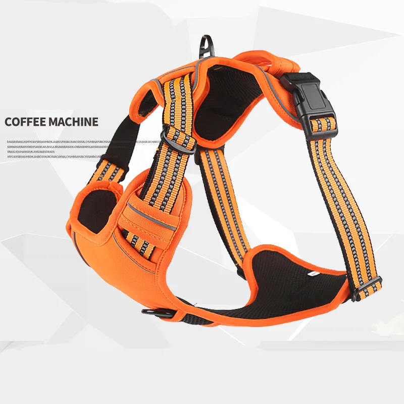

Large Dog Leash Walking Pet Carrier Universal Reflective Vest Chest Back Harness Outdoor Running Training Accessories Products