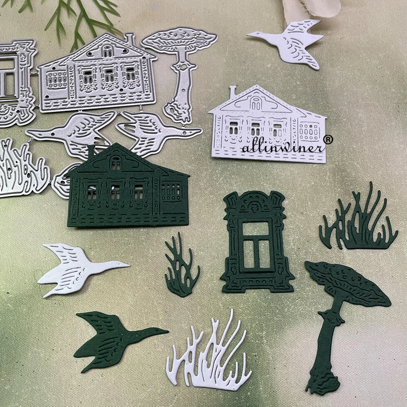 

House bird waterweed Metal Cutting Dies Stencils For DIY Scrapbooking Decorative Embossing Handcraft Die Cutting Template