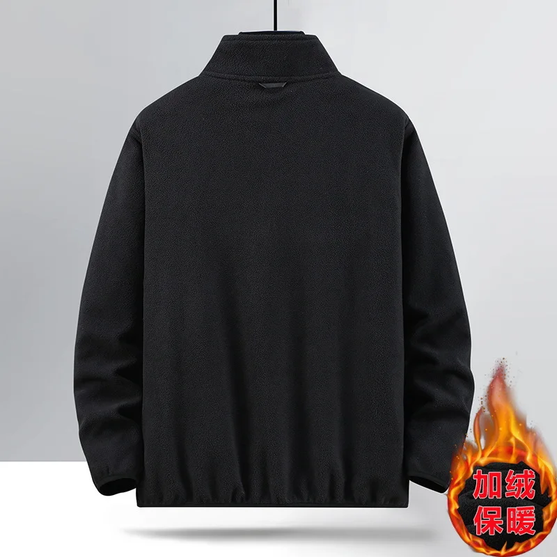 9xl 10xl утепленное флисовое пальто мужская теплая флисовая куртка с капюшоном