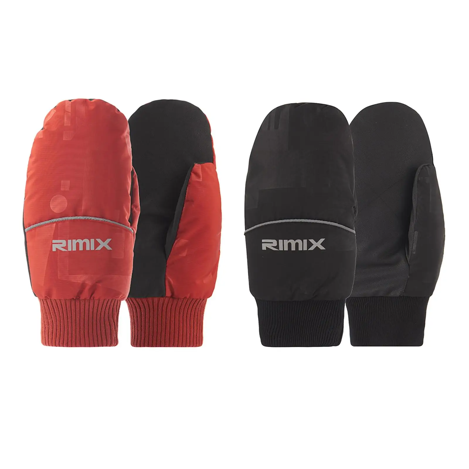 

Non Slip Winter Gloves Duck Down Thermal Mittens for Running Skiing Outdoor