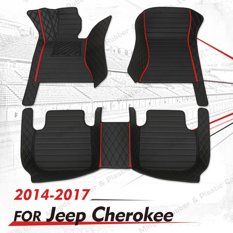 

Автомобильные напольные коврики на заказ для Jeep Cherokee 2014, 2015, 2016, 2017, автомобильные накладки на стопы, аксессуары для интерьера