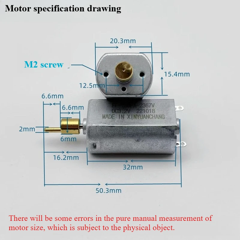 

Двигатель постоянного тока FF180PA-2367 3В 3,2В 3,7В