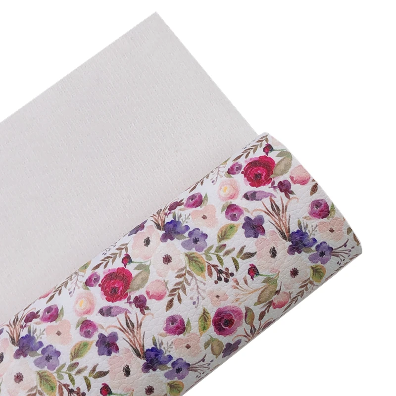 Новый Радужный 30x2 2 см/A4 акварельный цветок Лаванда и синий искусственная кожа