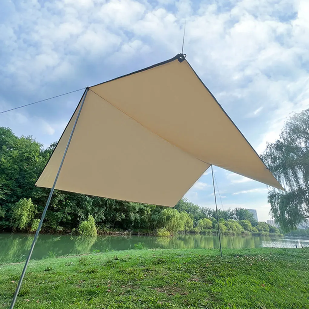 

Sun Shelter Cloth Lightweight Outdoor Tarp Awning Folding Reusable Canopy Camping Tent with Storage Bag Barbecue