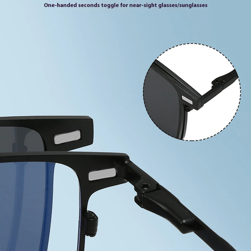 VCKA 3 в 1 квадратные фотохромные поляризационные солнцезащитные очки для