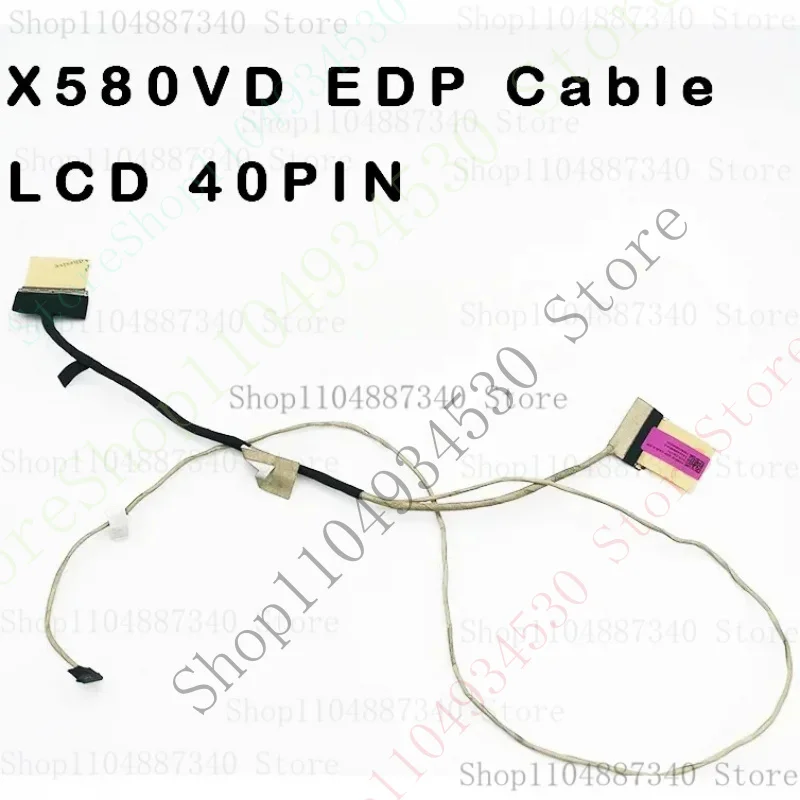 Фото HC Новый ЖК-кабель для ноутбука Asus x580 x580vd EDP кабель 1422-02mm0as без сенсорного экрана 40pin №1