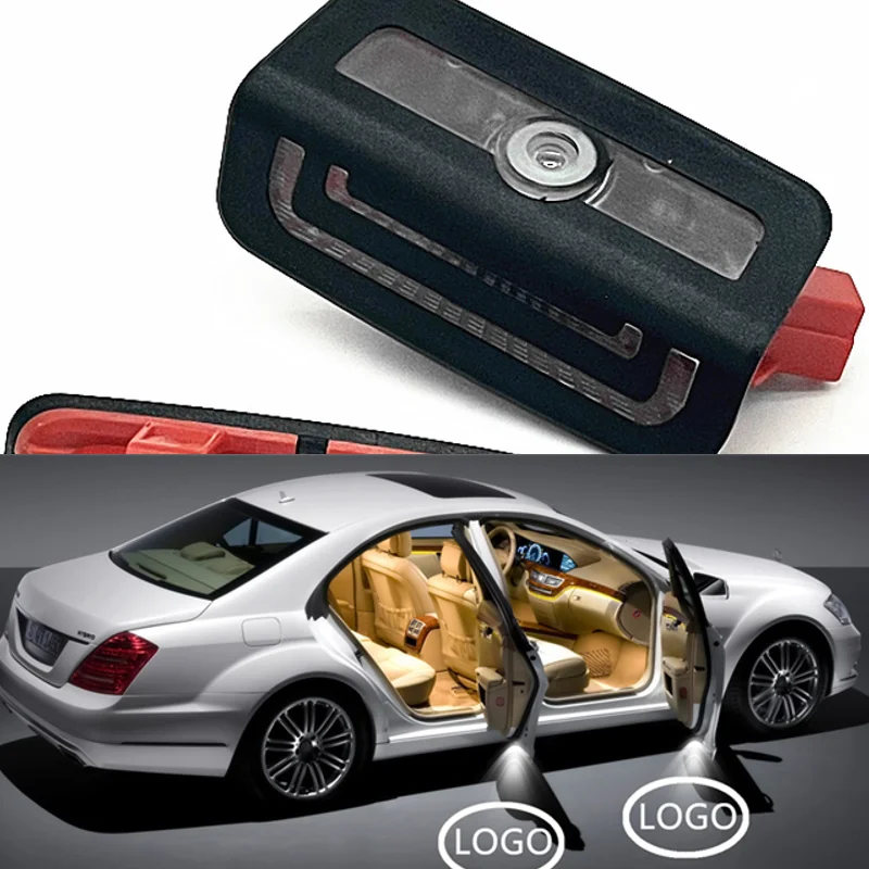 

Для W206 W223 W222 W221 светодиодная Автомобильная приветственная подсветка двери лазерный логотип привидение Тень Лампа для Benz C-Class C200 S-Class S400 S450