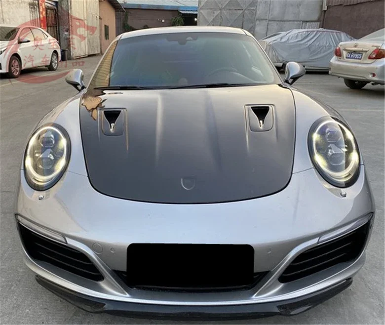 Передний бампер из настоящего углеродного волокна капот двигателя