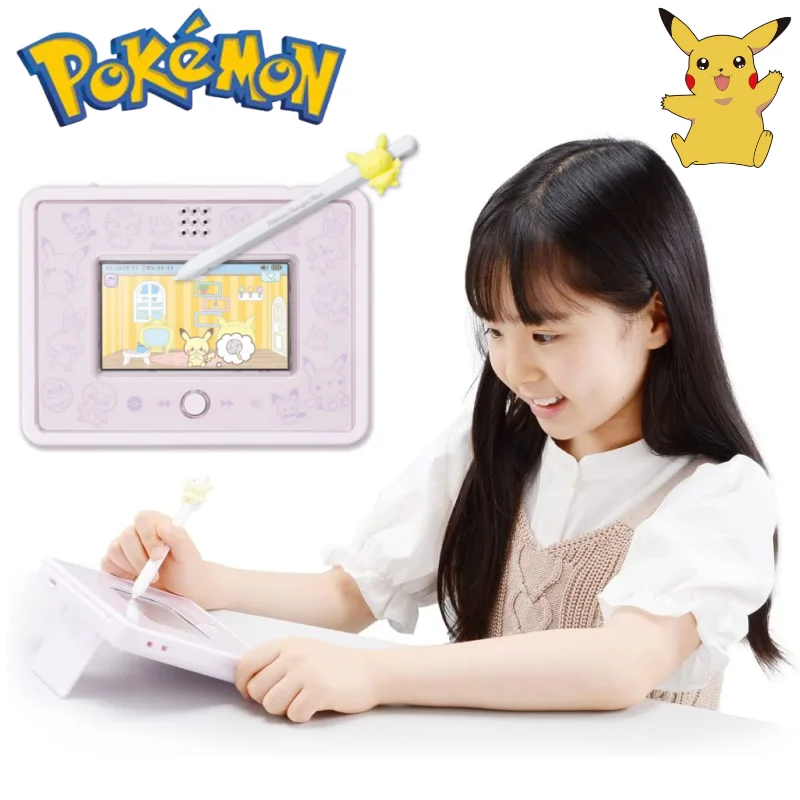 

Pokemon Elf Pocket Monster Pad Kid Portable Game Console Palm Virtual Pet Machine Learning Early Education Machine Cute Gift
