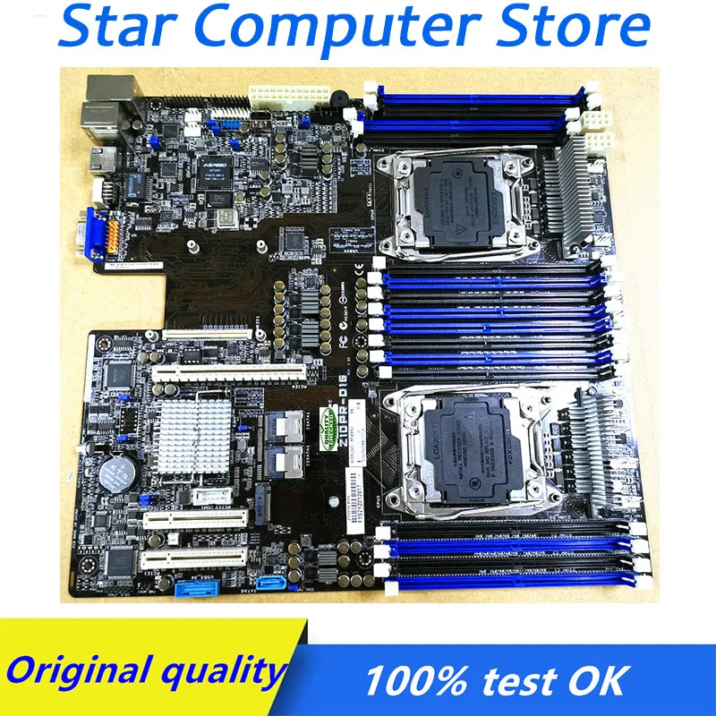 

X99 LGA 2011-3 For ASUS Z10PR-D16 server Motherboard DDR4 Computer USB3.0 SATA3 Desktop Mainboard Used