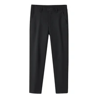 2022 new leisure spring and summer slim straight trousers pure cotton fashion korean version versatile trend 9 point pants