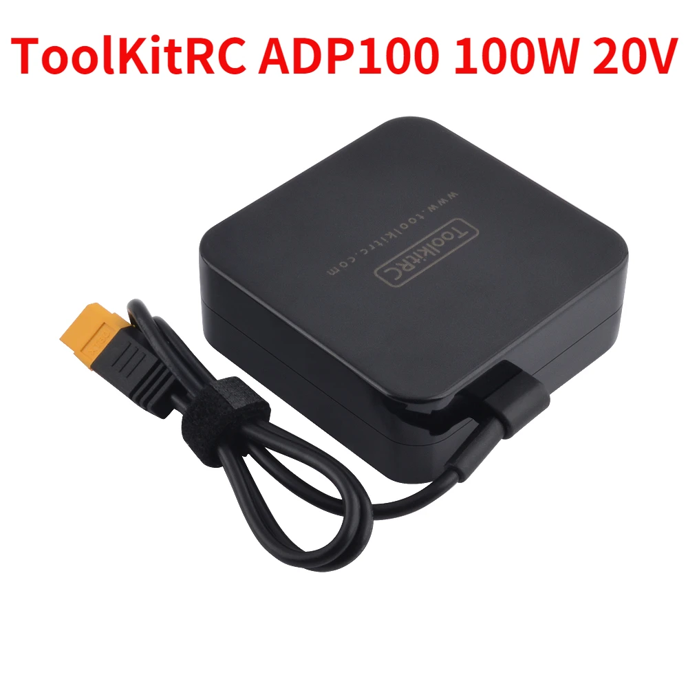 ToolKitRC ADP100 100 Вт 20 в источник питания с выходным адаптером XT60 подходит для iSDT Q8 Q6 GT