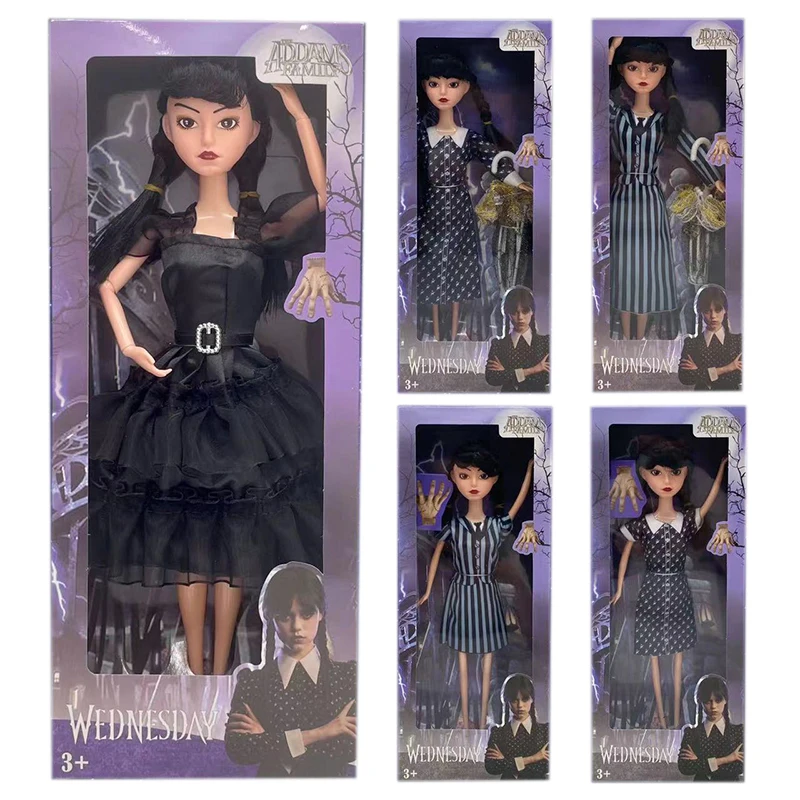 

Wednesday Addams Family Action Figure Anime Movable Doll Cute Decoration Peripheral Accessories Doll For Kid Birthday Gifts