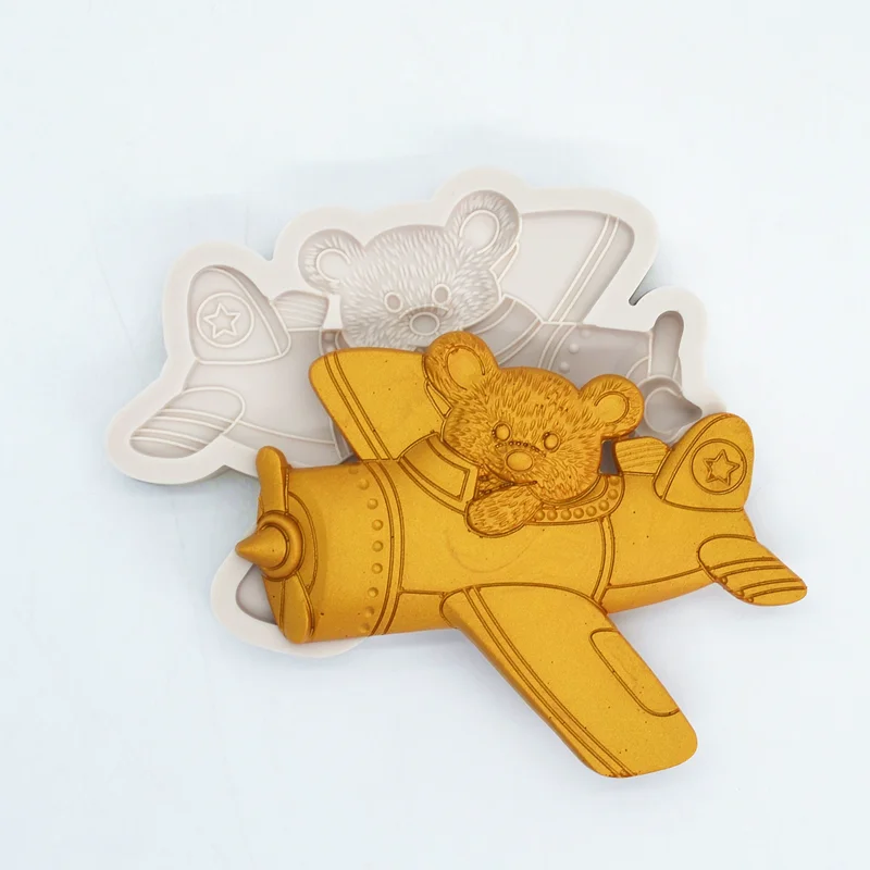 Новая силиконовая форма в виде медведя кухонный инструмент для выпечки из смолы