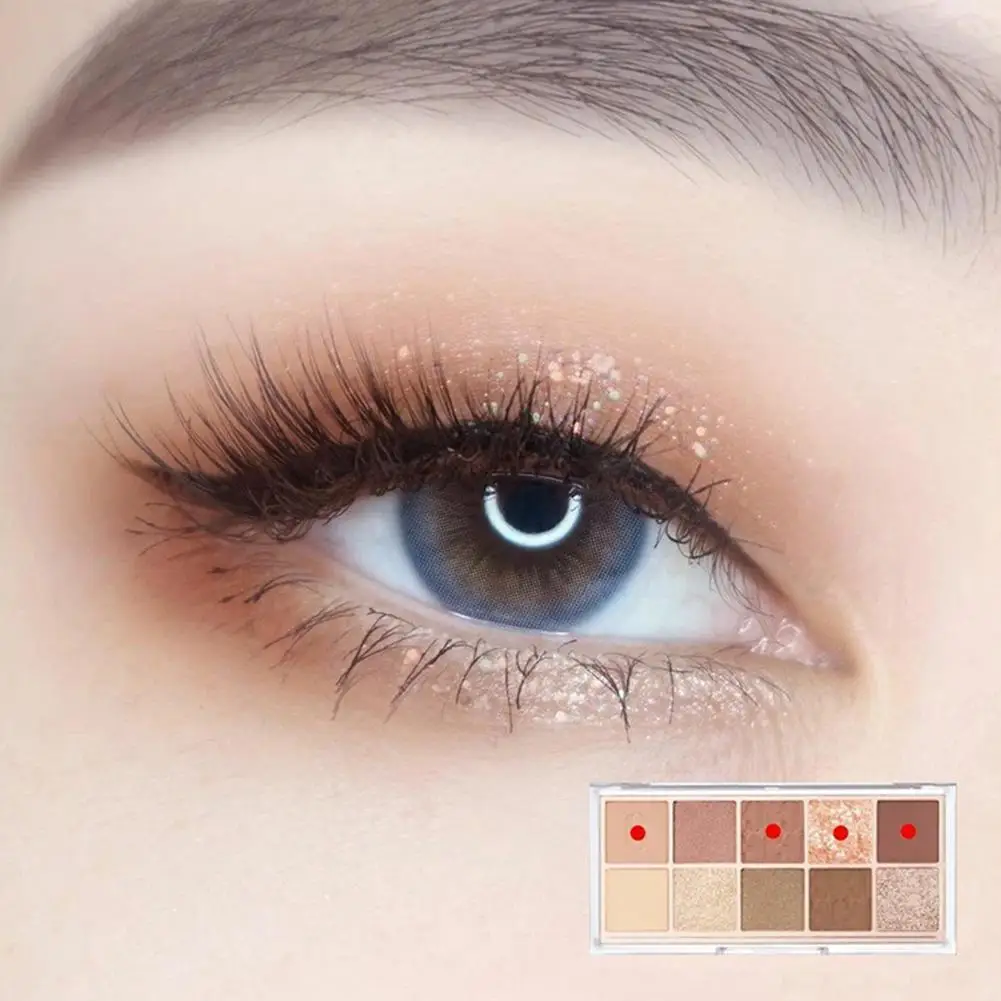 Новинка 2021 тени для век 10 цветов тыквенный земляной цвет молочный чайный