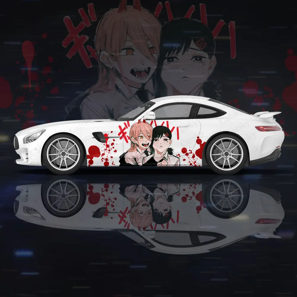 

Автомобильная наклейка Kobeni Higashiyama Girl, 2 шт., универсальная большая автомобильная наклейка, автомобильная наклейка, Универсальная автомобильная наклейка, аниме человек с бензопилой