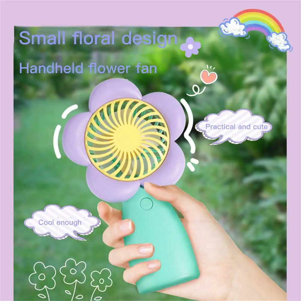 

Handheld Mini Fan White Long Battery Life Strong Wind Encryption Grid Design Low Power Consumption Home-appliance Air Cooler