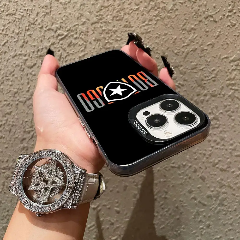 Mobile FC Brazil Phone Case for iPhone 16 15 14 13 12 11 X XR XS 8 7 Pro Max Plus Colored Translucent Cellphone Cover Smartphone