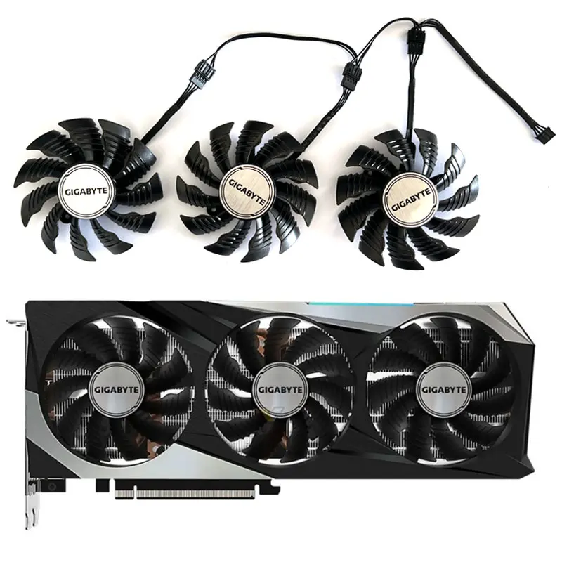 Заменяемый вентилятор для игровой видеокарты GIGABYTE Radeon RX6800 6800XT 6900XT 82 мм T128015SU