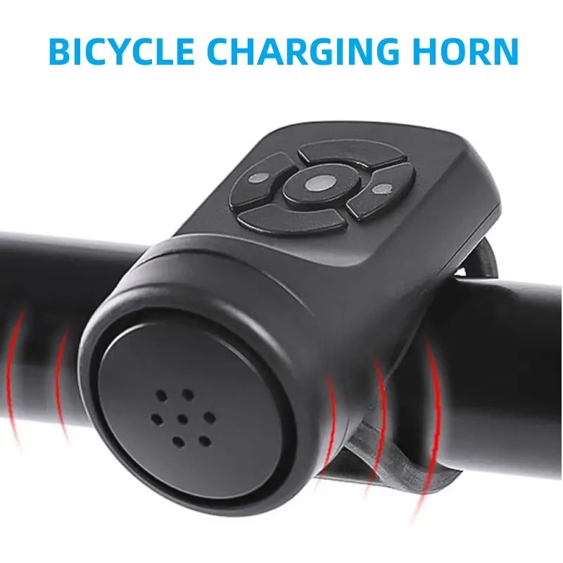 

Bicycle USB charging horn Mountain bike warning safety bell waterproof bell
