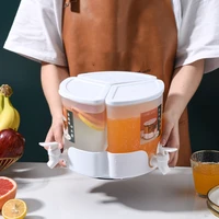 5 2l rotatable cold water jug with tap water beverage drink dispenser teapot tank fridge juice kettle for lemonade soda
