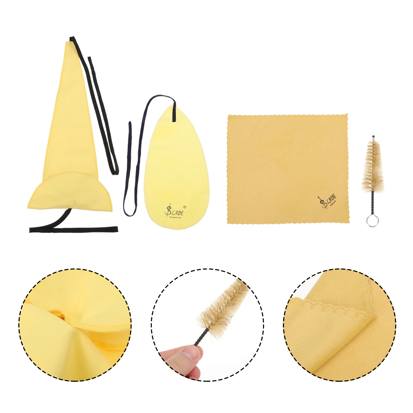 Enlarge Saxophone Clean Brush Screwdrivers Set Clarinet Cleaning Kit Wipes Tenor Mouthpiece Maintenance Cloth