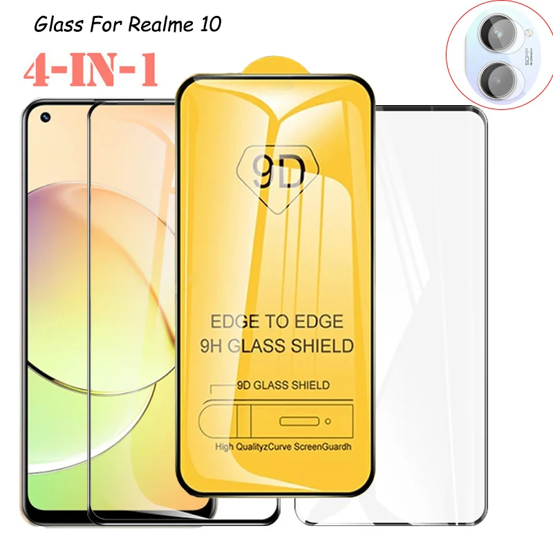 

película protective glass for realme10 tempered glass for realmi 10 screen protector realmy 10 phone protection realme 10 4g glass film pelicula