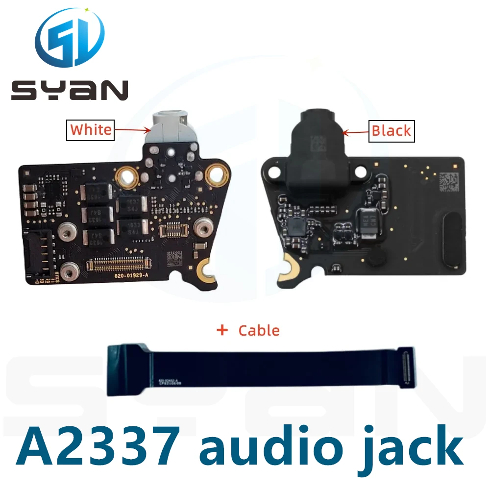 

New A2337 Audio Jack Board with Flex Cable for Macbook Air Retina 13" Headphone Jack Board Late 2020 Year 820-01929-A