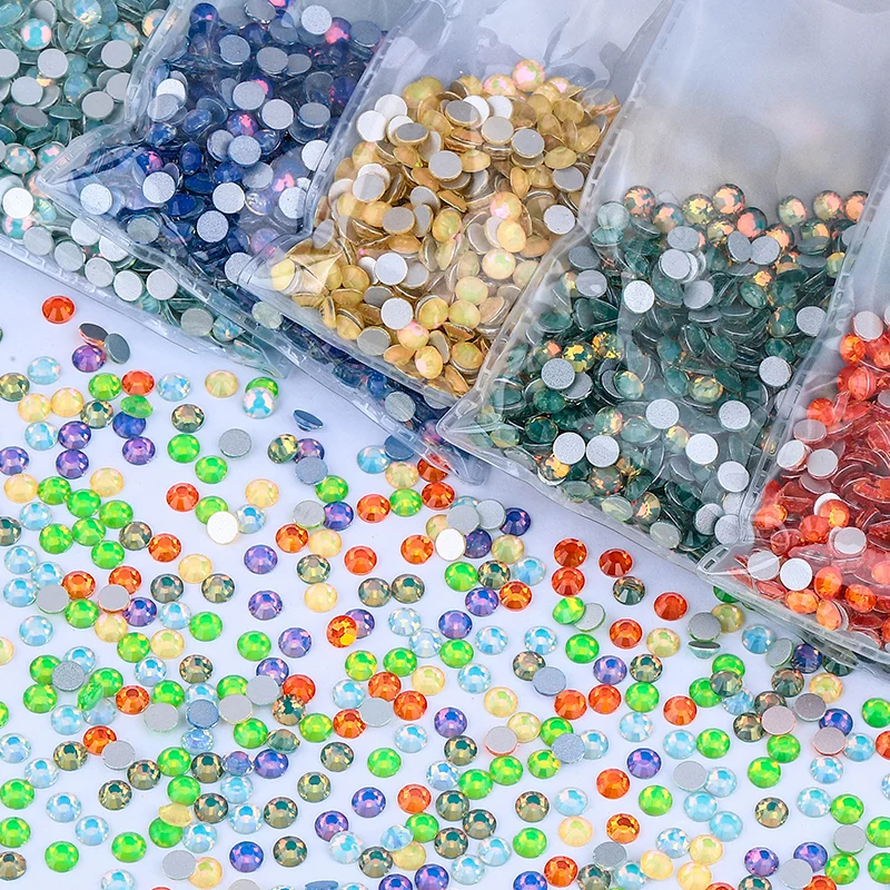 QIAO SS3-SS50 Стразы без горячей фиксации блестящие кристаллы и опала серия супер