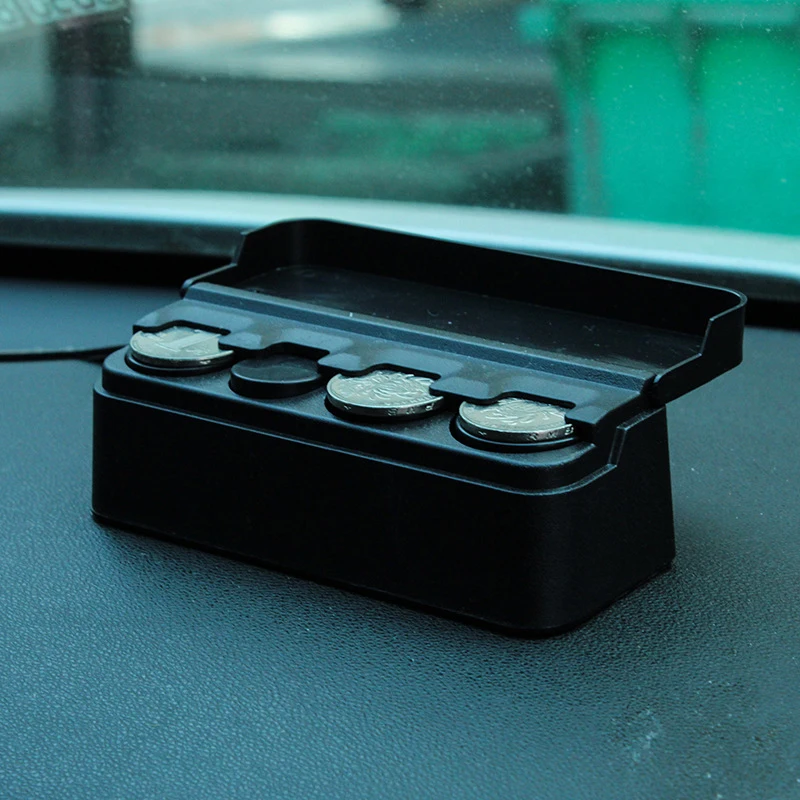 Автомобильный кошелек для хранения монет коробка европейского банка держатель