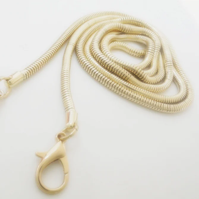 3mm COPPER Snake Metal High Quality Handle Shoulder Crossbody Handbag Replacement Chains Luxury Accessories Wholesale