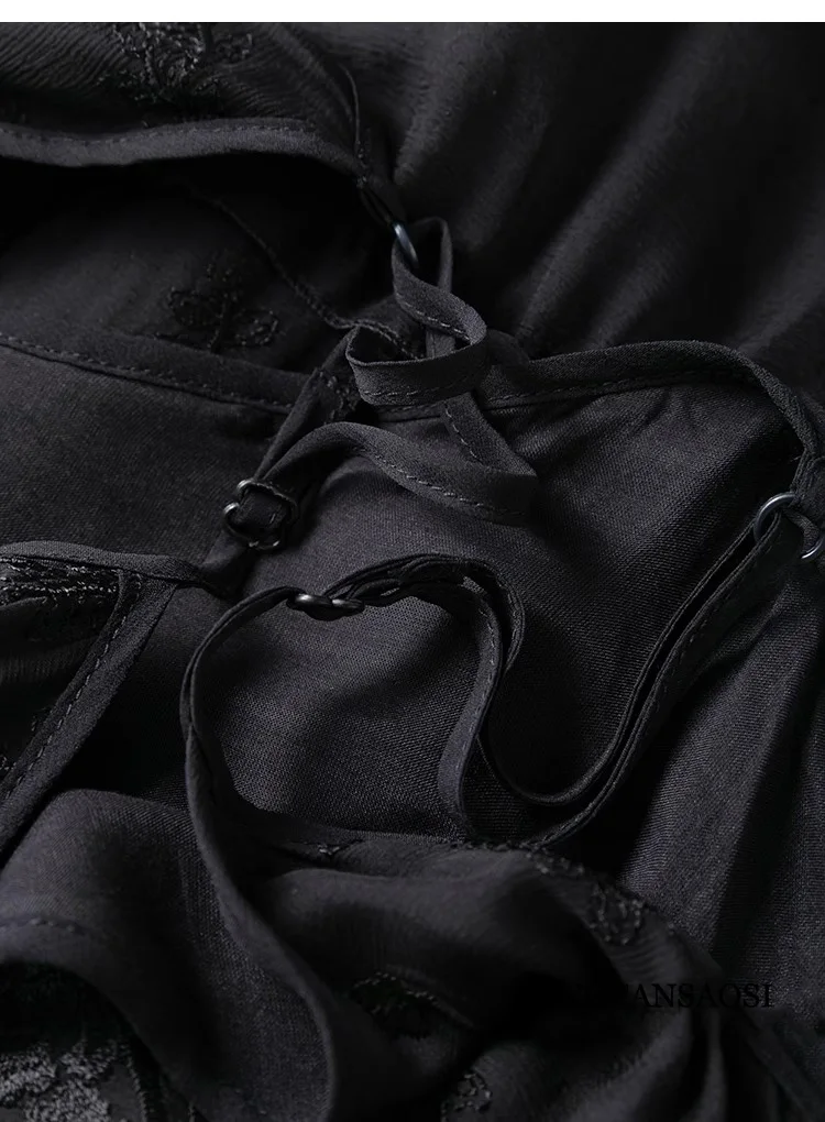 Тяжелая промышленность вышивка Искусство Черный 100% натуральный шелк из шелка