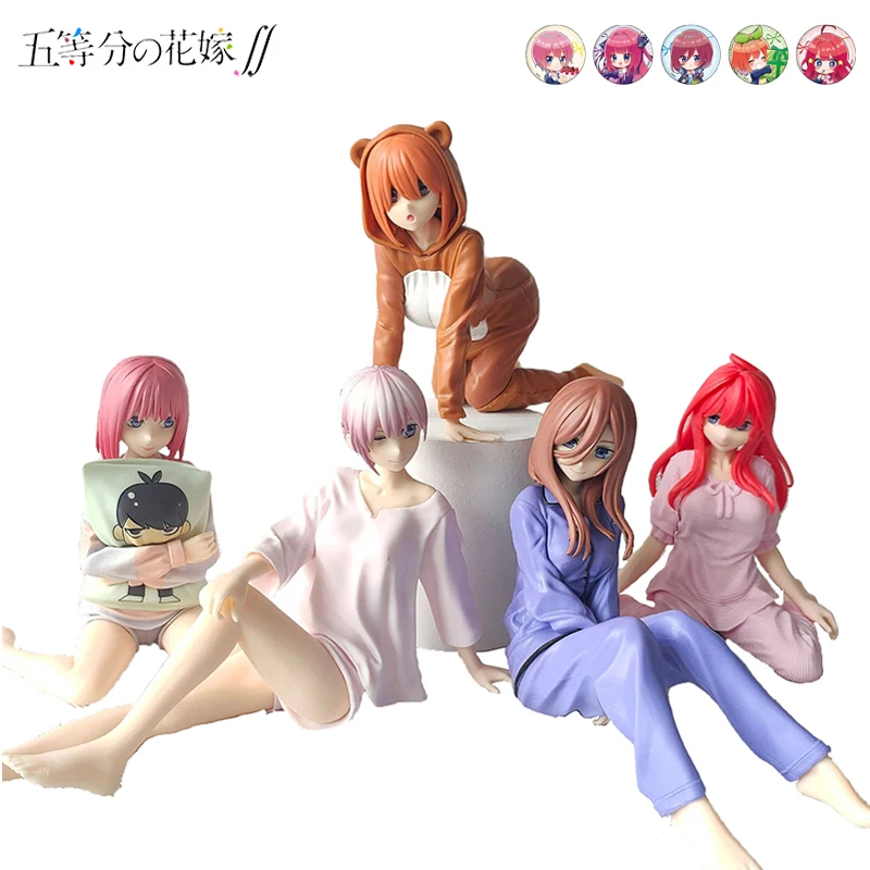 

5 шт./компл. Kawaii Аниме кукла из ПВХ, модель Ichika Nino Miku Yotsuba Itsuki, куклы для детей, подарки