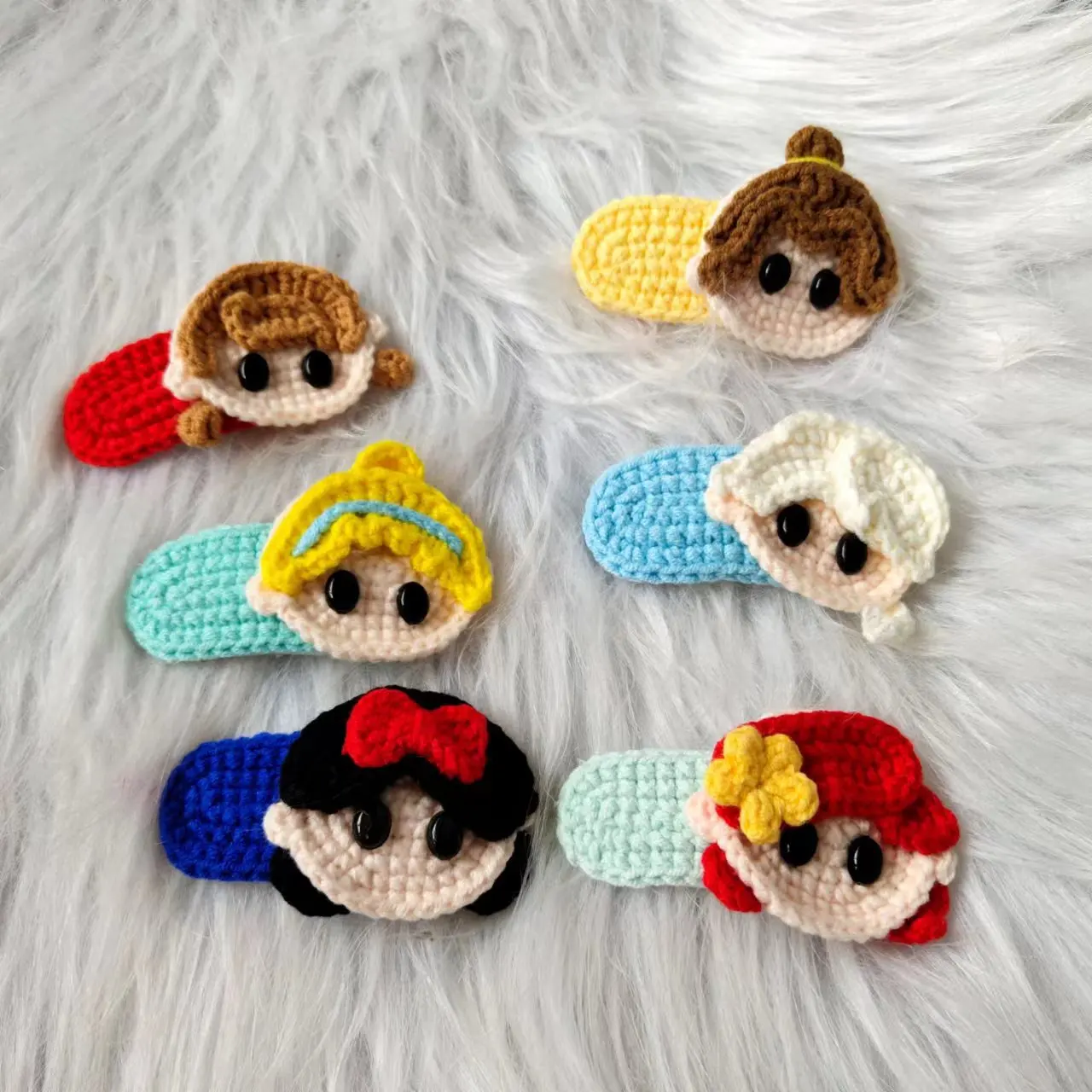 

1 Pcs Korean New Hand-crocheted Knitted Hair Clips For Girl Fashion Bow Hairpins Barrettes Fashion Headdress