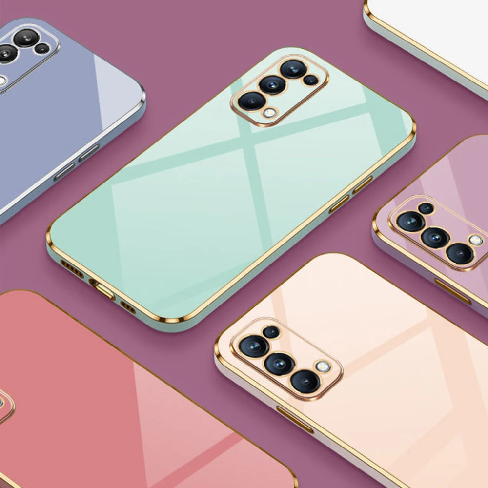 Фото Для Oppo Find X3 Lite Чехол Oppo Find X3 Lite Чехол для телефона Oppo Reno5 Cph2145 Новый противоударный силиконовый чехол с квадратным покрытием Fun №2