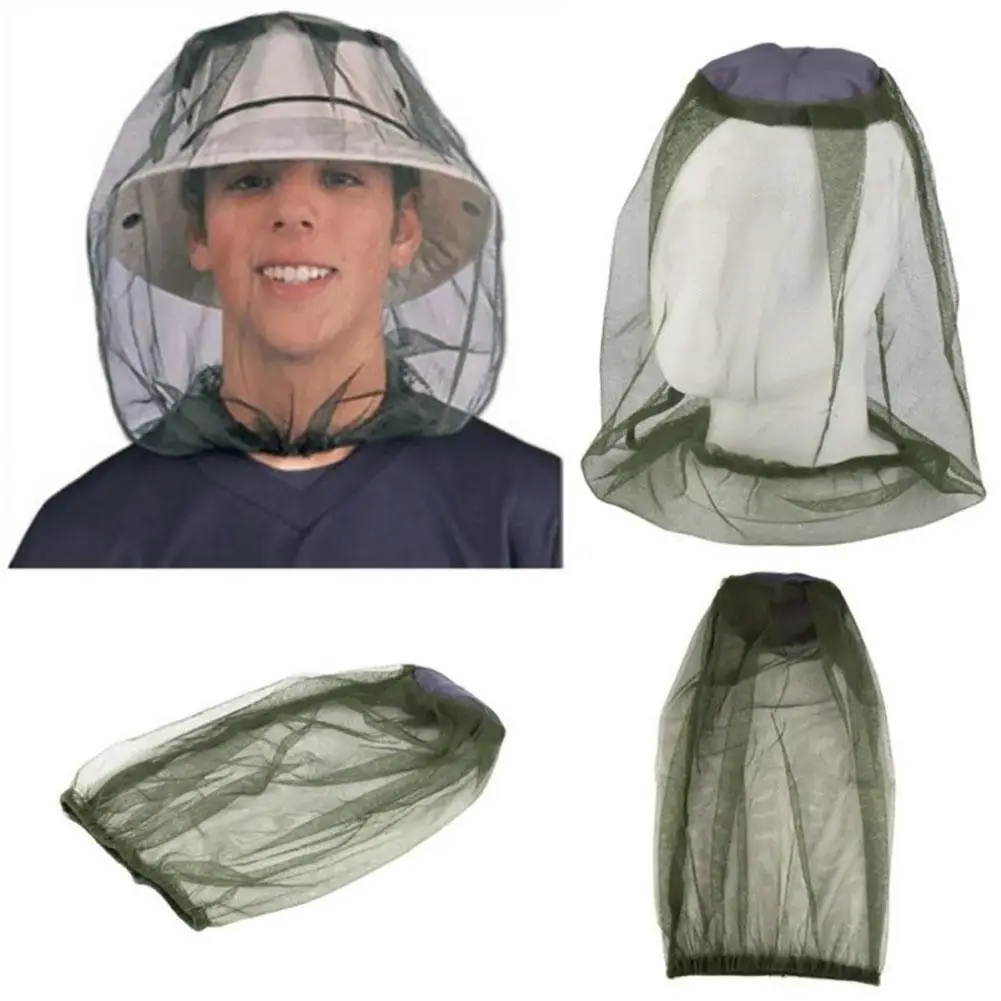 

Mosquito Net Hat 70d Nylon Fly Netting Hood Fishing Cap Anti-bee Safety Survival Outdoor Tool For Camping Hiking Camping Supply