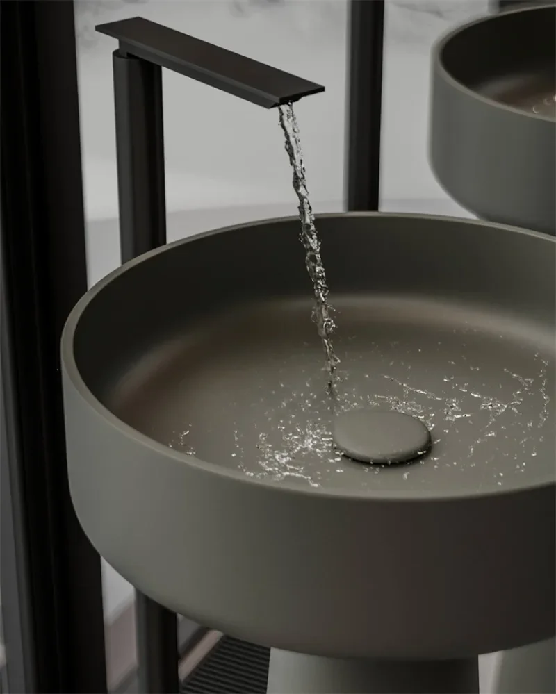 CX151FU Высокое качество для ванной комнаты темно-коричневый прозрачный смоляный