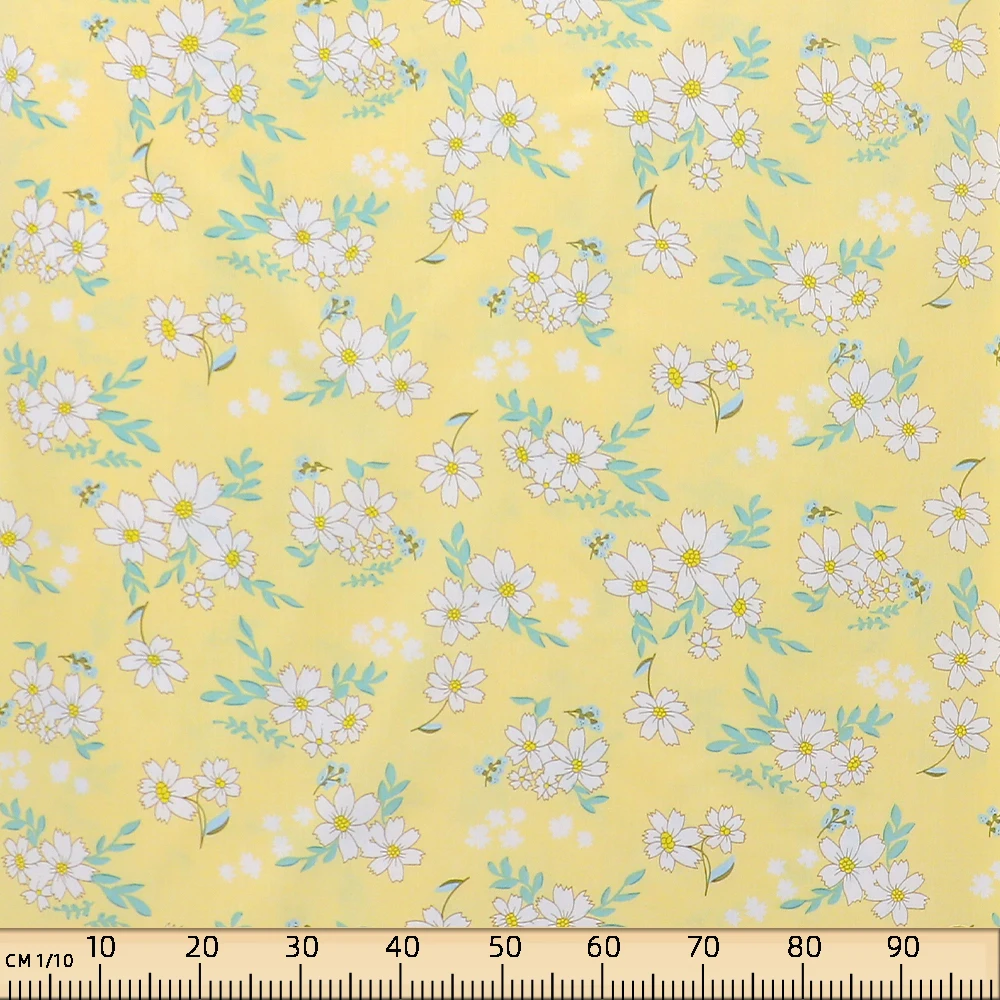 

1/3/5M Floral Fabric Flower Cotton Printed Poplin Quilting Clothes Patchwork Muslin Sewing Accessories