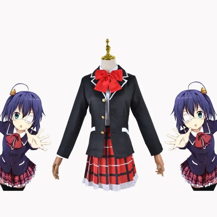 

Аниме Любовь Chunibyo и другие иллюзии Косплей таканаши Рикка школьная форма комплект Женский Хэллоуин Косплей Костюм C78X80