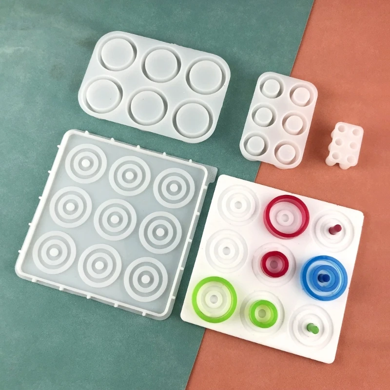 

A0KD Ferrule Game Silicone Mold Board Game Silicone Epoxy Casting Mold for Table Game